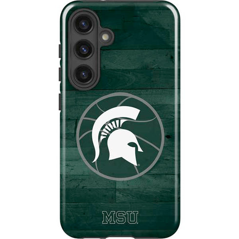 Michigan State University Basketball Courtside Galaxy S25 Impact Case