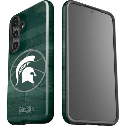 Michigan State University Basketball Courtside Galaxy S25 Impact Case