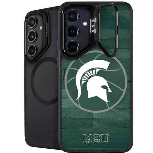 Michigan State University Basketball Courtside Galaxy S25 Plus Kickstand Case