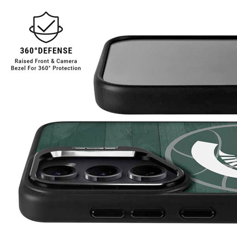 Michigan State University Basketball Courtside Galaxy S25 Plus Kickstand Case