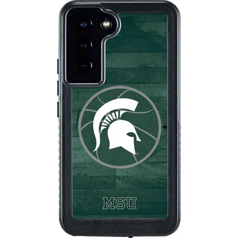 Michigan State University Basketball Courtside Galaxy S24 Plus Waterproof Case