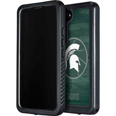 Michigan State University Basketball Courtside Galaxy S24 Plus Waterproof Case