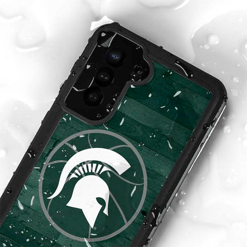 Michigan State University Basketball Courtside Galaxy S24 Plus Waterproof Case