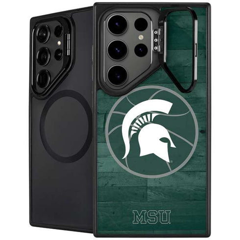 Michigan State University Basketball Courtside Galaxy S25 Ultra Kickstand Case