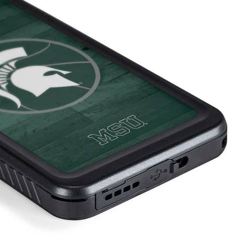 Michigan State University Basketball Courtside Galaxy S24 Waterproof Case