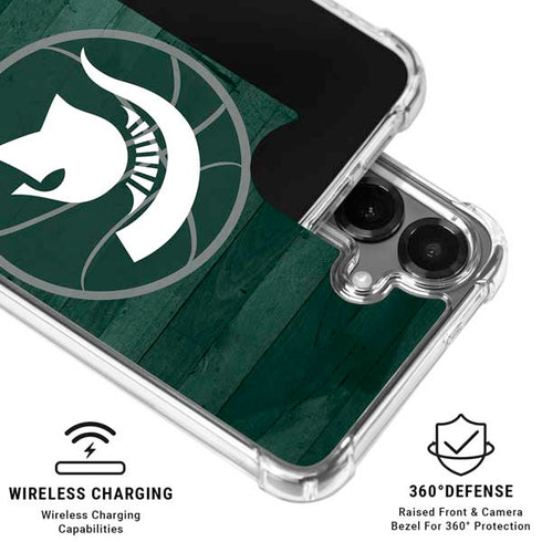 Michigan State University Basketball Courtside Galaxy S26 Plus Clear Case