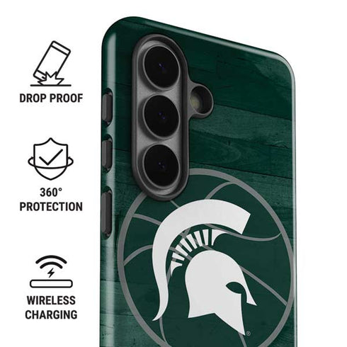 Michigan State University Basketball Courtside Galaxy S26 Plus Impact Case