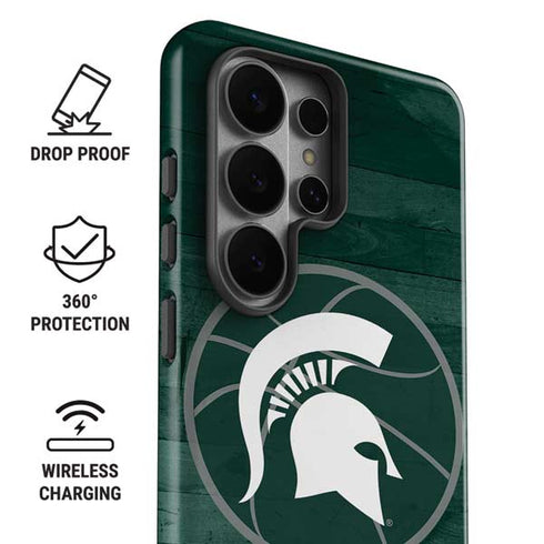 Michigan State University Basketball Courtside Galaxy S26 Ultra Impact Case