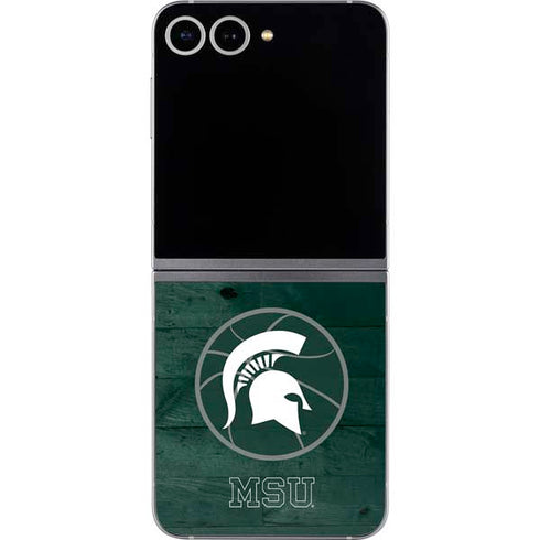 Michigan State University Basketball Courtside Galaxy Z Flip6 Skin