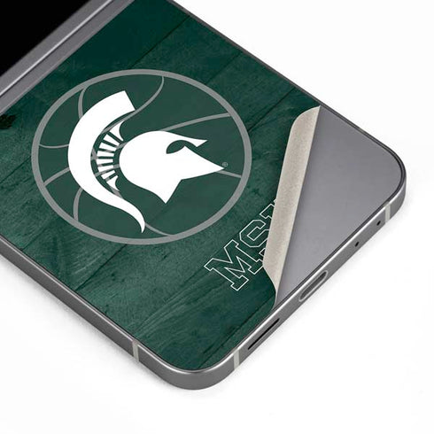 Michigan State University Basketball Courtside Galaxy Z Flip6 Skin