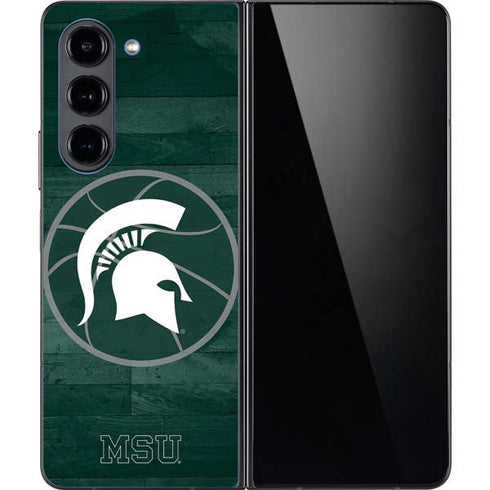 Michigan State University Basketball Courtside Galaxy Z Fold5 5G Skin