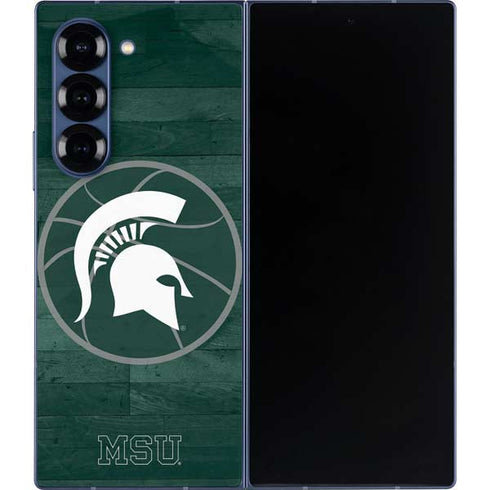 Michigan State University Basketball Courtside Galaxy Z Fold6 Skin