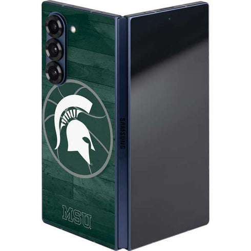 Michigan State University Basketball Courtside Galaxy Z Fold6 Skin