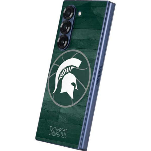 Michigan State University Basketball Courtside Galaxy Z Fold6 Skin