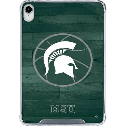 Michigan State University Basketball Courtside iPad 11th Gen (2025) Clear Case