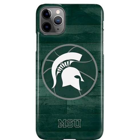 Michigan State University Basketball Courtside iPhone Cases