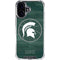 Michigan State University Basketball Courtside iPhone 16 Plus Clear Case