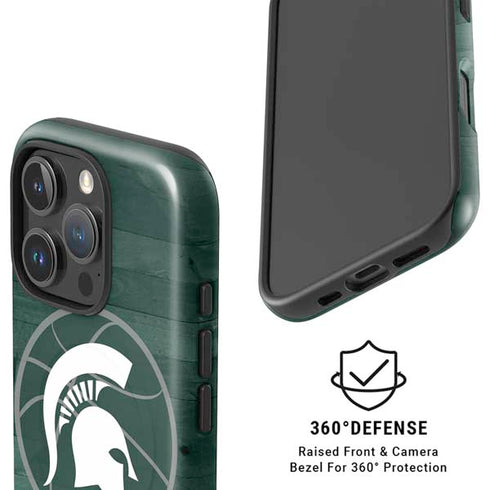 Michigan State University Basketball Courtside iPhone 16 Pro Magsafe Impact Case