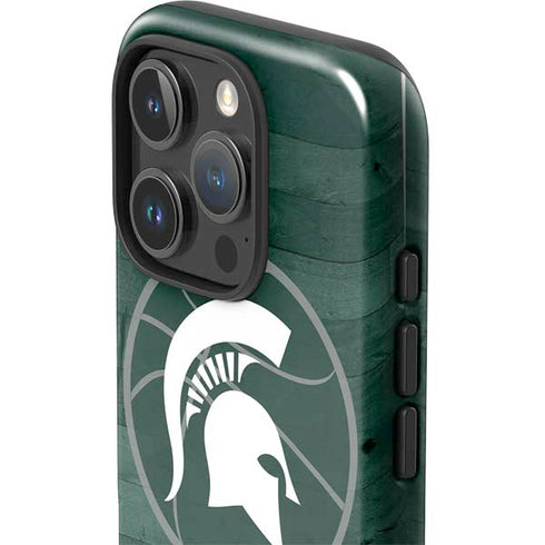 Michigan State University Basketball Courtside iPhone 16 Pro Max Impact Case