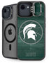 Michigan State University Basketball Courtside iPhone 16e Kickstand Case