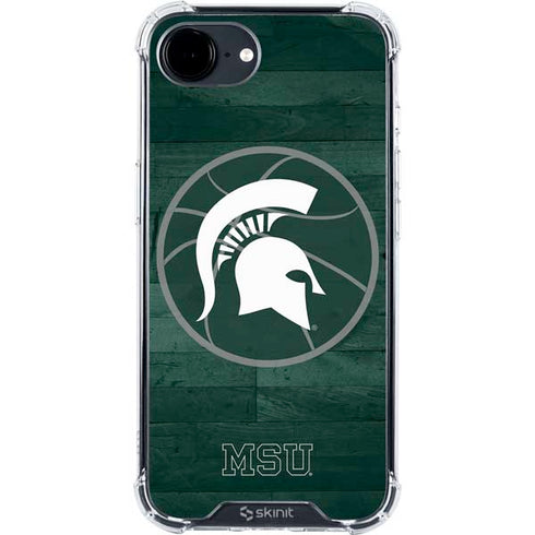 Michigan State University Basketball Courtside iPhone 16e Clear Case