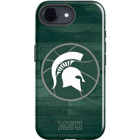 Michigan State University Basketball Courtside iPhone 16e Impact Case