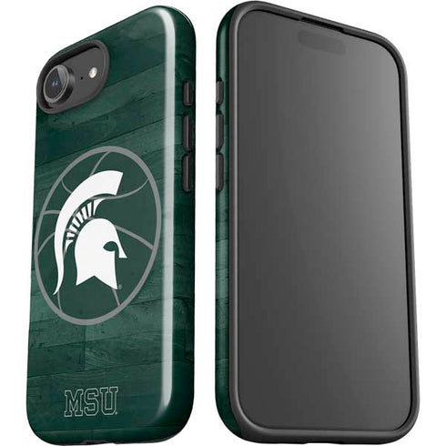 Michigan State University Basketball Courtside iPhone 16e Impact Case