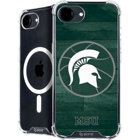 Michigan State University Basketball Courtside iPhone 16e MagSafe Case