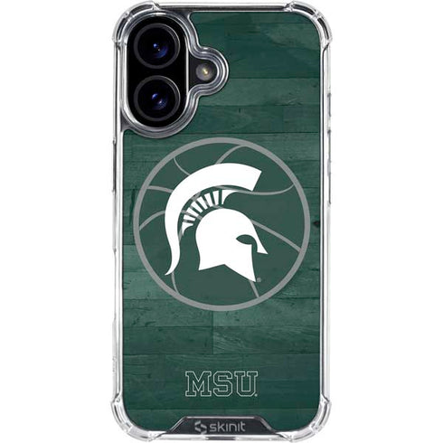 Michigan State University Basketball Courtside iPhone 17 Clear Case