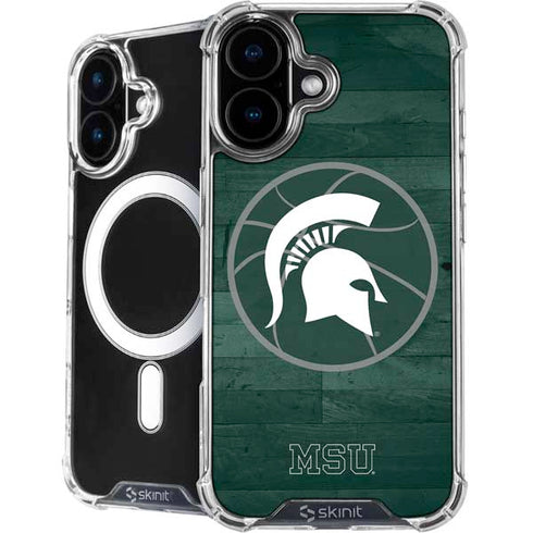 Michigan State University Basketball Courtside iPhone 17 MagSafe Case