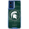 Michigan State University Basketball Courtside Moto G 5G (2024) Clear Case