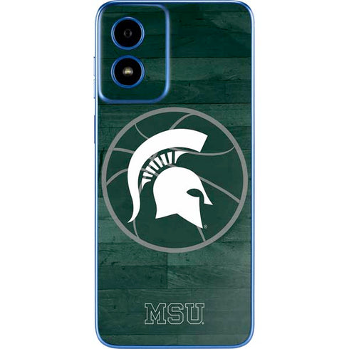 Michigan State University Basketball Courtside Moto G Play 4G (2024) Skin