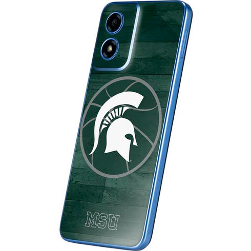 Michigan State University Basketball Courtside Moto G Play 4G (2024) Skin