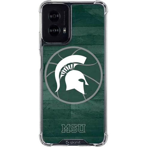 Michigan State University Basketball Courtside Moto G Power 5G (2024) Clear Case