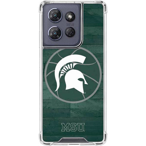 Michigan State University Basketball Courtside Moto G Power 5G (2025) Clear Case