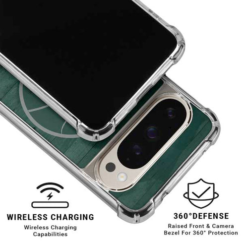 Michigan State University Basketball Courtside Pixel 9/9 Pro Clear Case