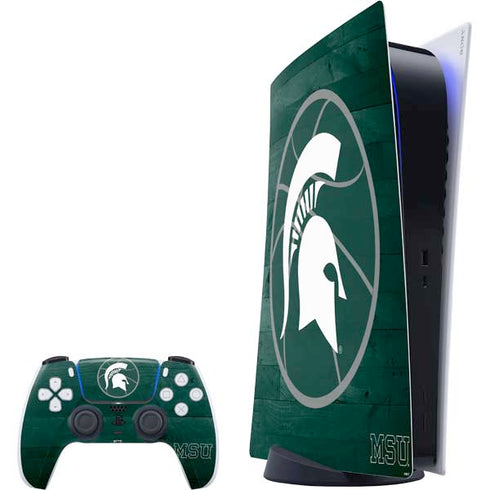Michigan State University Basketball Courtside PlayStation PS5 Skins