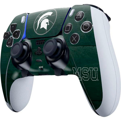 Michigan State University Basketball Courtside PS5 DualSense Edge Pro Controller Skin