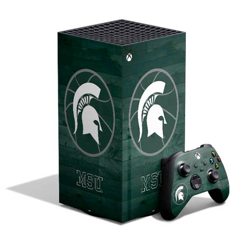 Michigan State University Basketball Courtside XBox Series X Digital Edition Bundle Skin