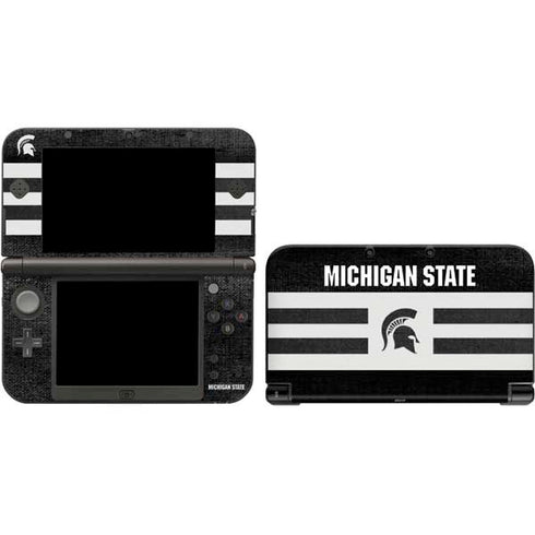 Michigan State University Black and White Stripes 3DS XL 2015 Skin