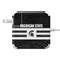 Michigan State University Black and White Stripes 85W Power Adapter (15 and 17 inch MacBook Pro Charger) Skin