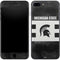 Michigan State University Black and White Stripes iPhone 7 Plus Skin