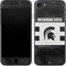 Michigan State University Black and White Stripes iPhone 7 Skin