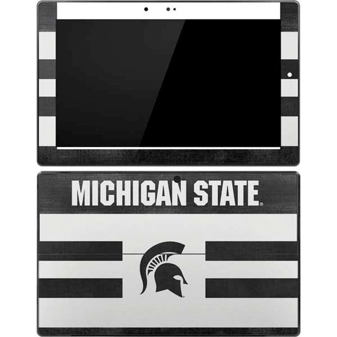 Michigan State University Black and White Stripes Surface Pro Tablet Skin