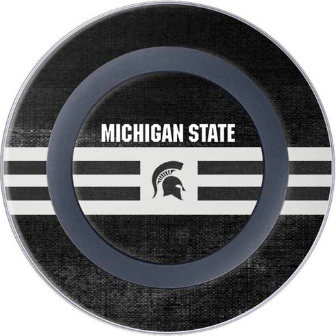 Michigan State University Black and White Stripes Wireless Charger Skin