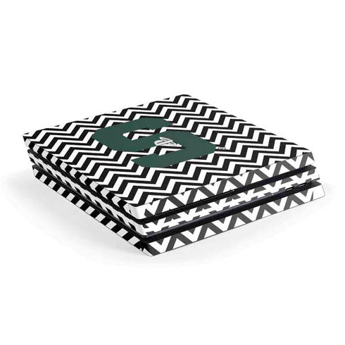 Michigan State University Spartans S Chevron PS4 Pro Console Skin