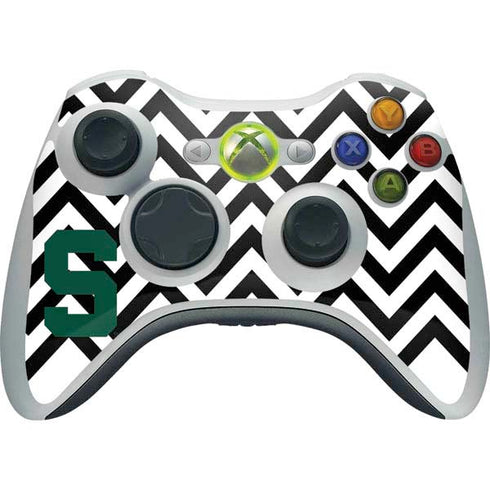 Michigan State University Spartans S Chevron Xbox 360 Wireless Controller Skin