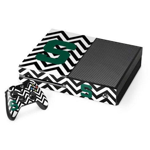 Michigan State University Spartans S Chevron Xbox One Skins