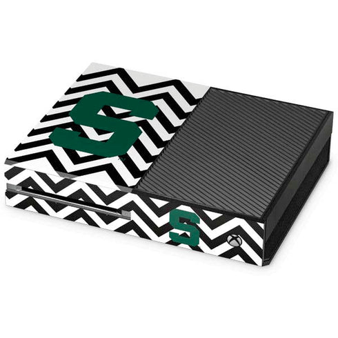 Michigan State University Spartans S Chevron Xbox One Console Skin