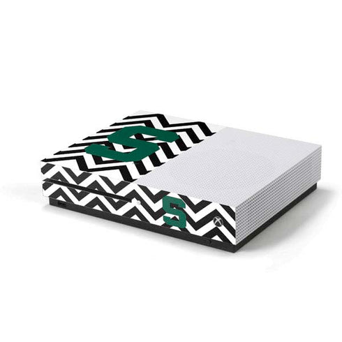 Michigan State University Spartans S Chevron Xbox One S Console Skin